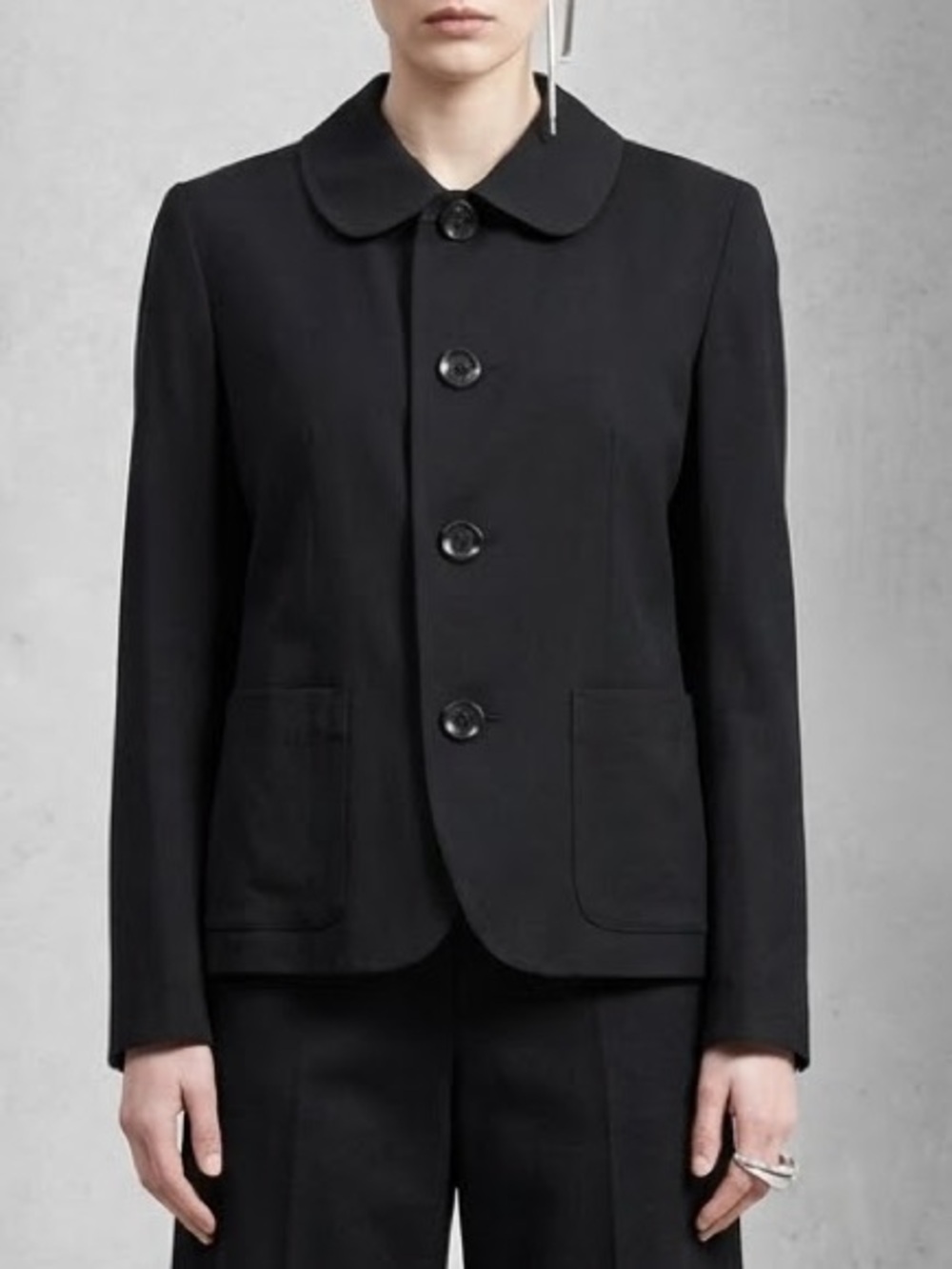 Y's Yohji Yamamoto Wool Jacket Blazer 2 Japan Black Avant-Garde Corporate Goth